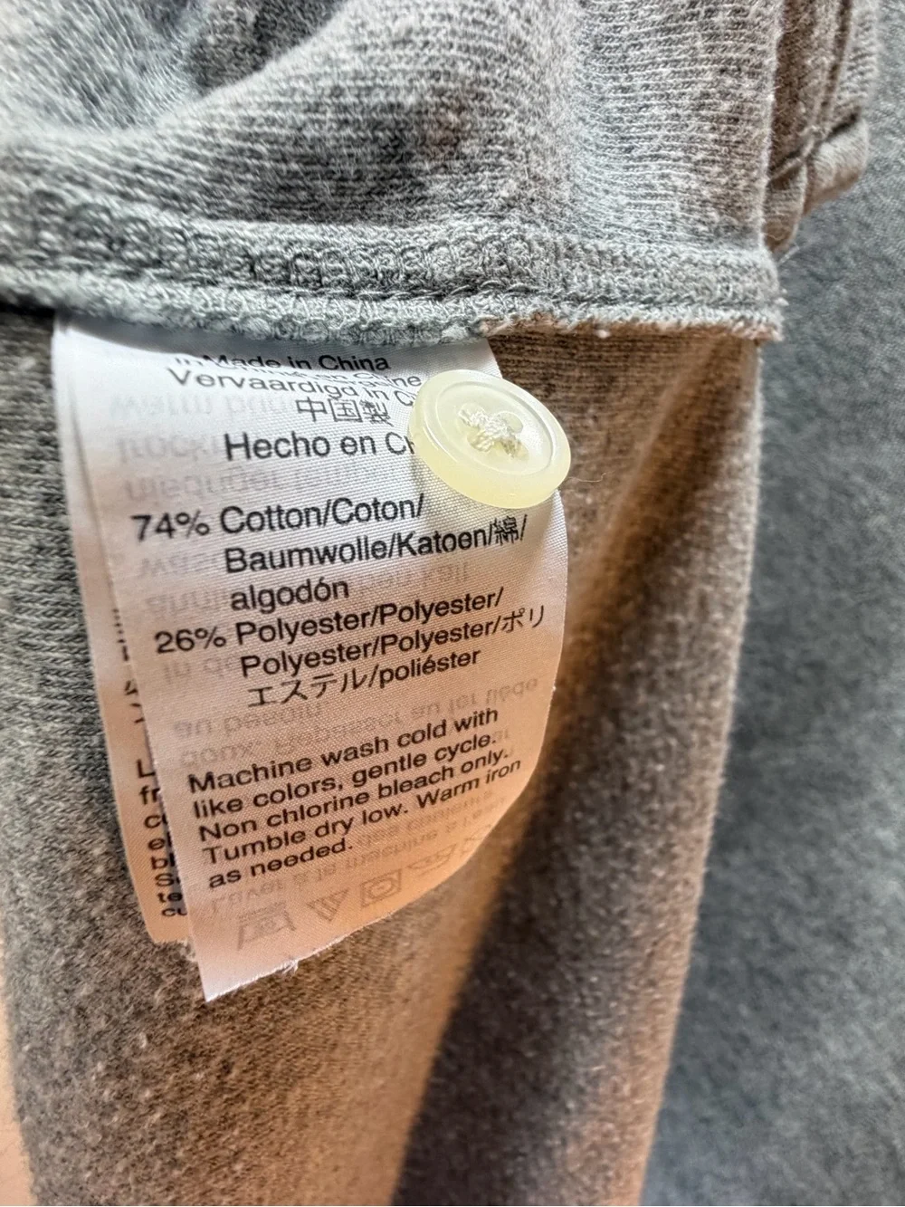 J. Crew Men’s Heather Gray Terrycloth Polo Shirt with Pocket
